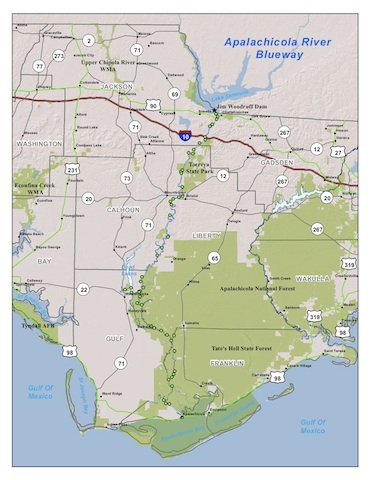 Apalachicola River Map 